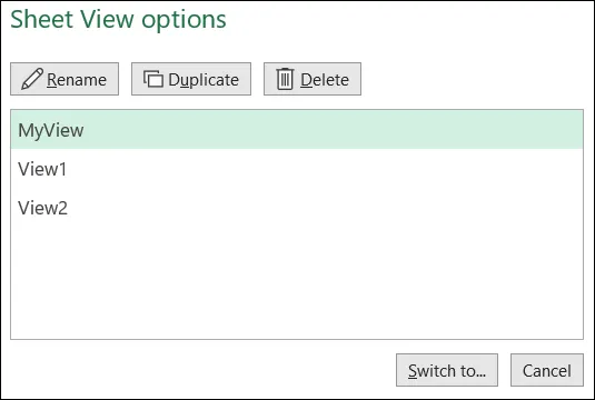 Cách xem tạm thời file Excel khi làm việc chung