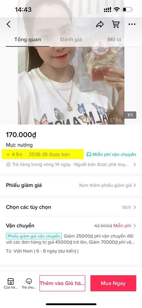 Cách xem tổng số đơn hàng mà shop đã bán trên TikTok để cân nhắc khi mua