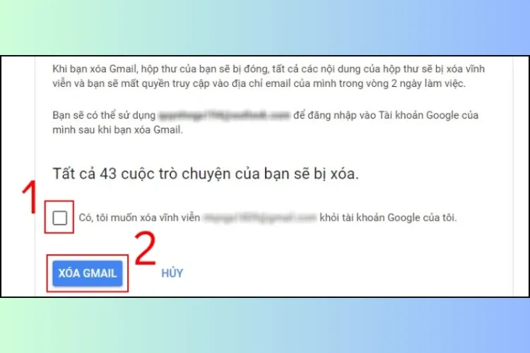 Cách xóa Gmail vĩnh viễn trên máy tính và điện thoại cực đơn giản