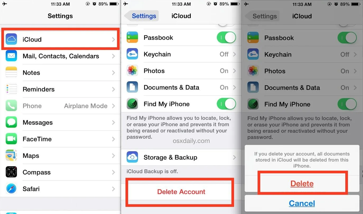 Cách xoá iCloud của người dùng cũ trên iPhone cực đơn giản cho bạn nào chưa biết