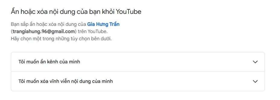 Cách xóa kênh Youtube đơn giản và nhanh chóng