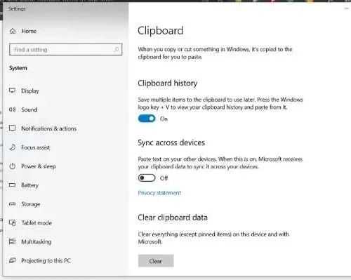 Cách xóa lịch sử Clipboard trên Windows