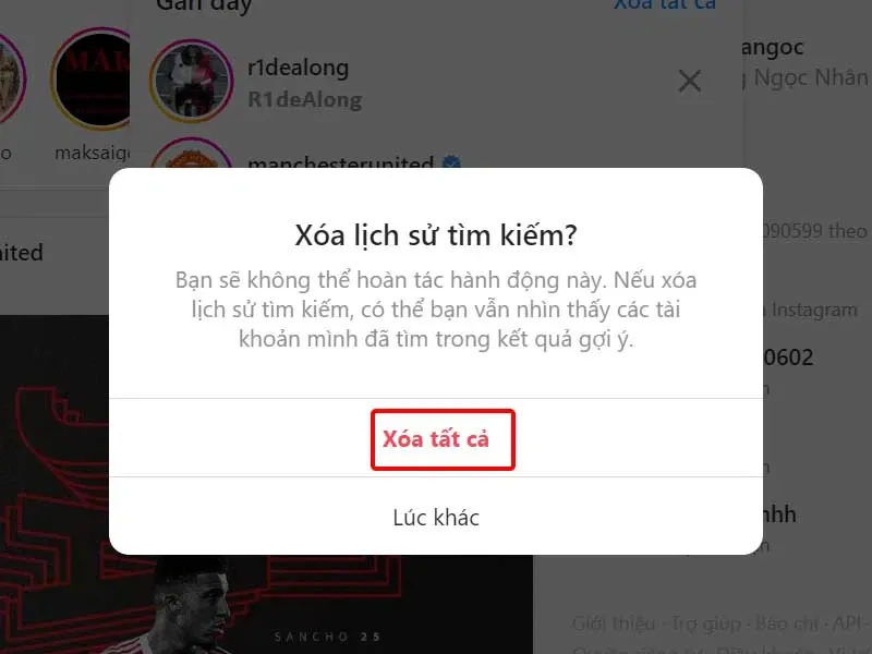 Cách xóa lịch sử tìm kiếm Instagram đơn giản và nhanh chóng