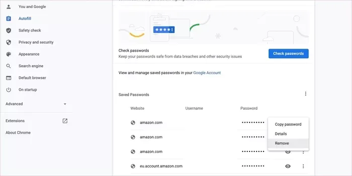 Cách xóa mật khẩu đã lưu trên Google Chrome