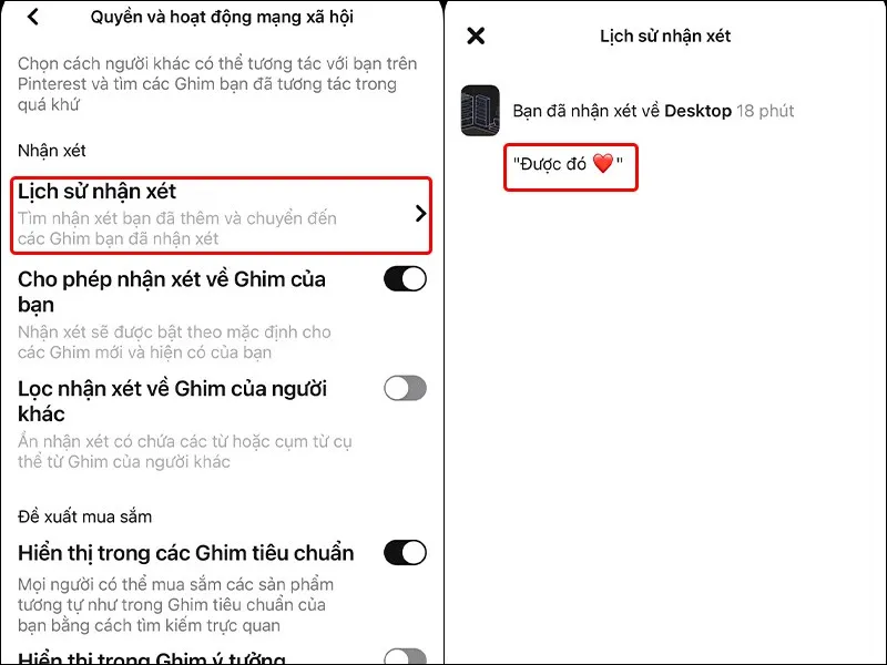 Cách xóa nhận xét trong một Ghim trên Pinterest vô cùng nhanh