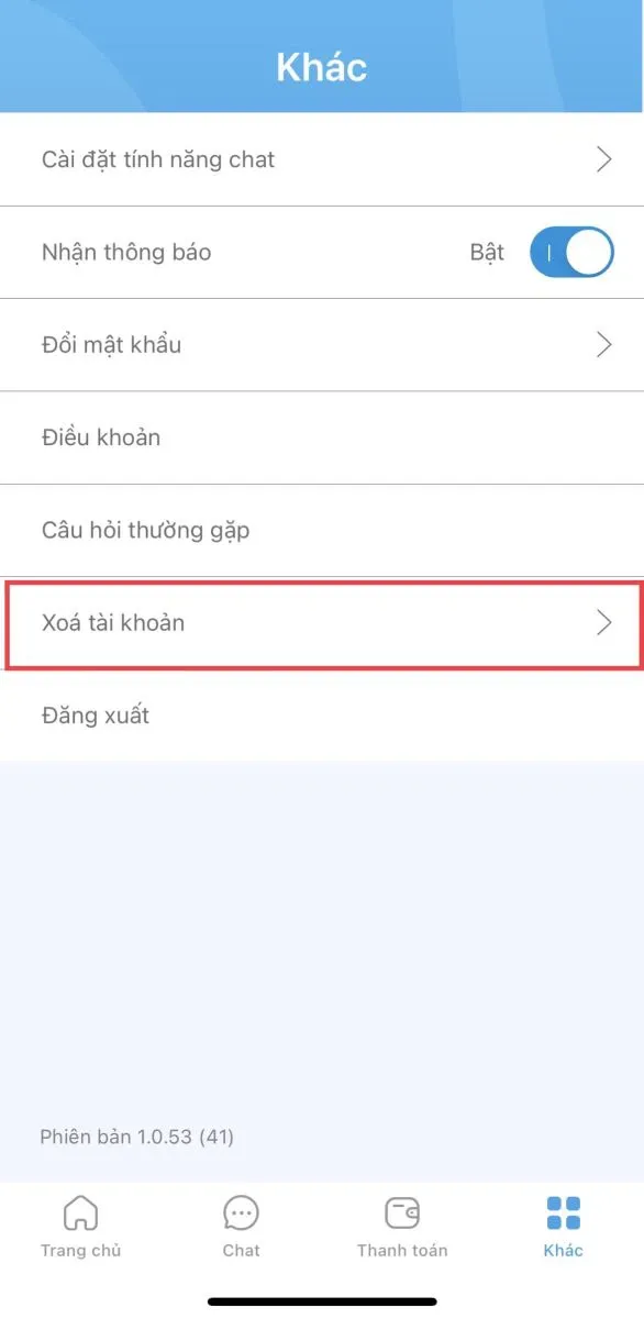 Cách xóa tài khoản trên app Thanh Niên Việt Nam trong 5 bước