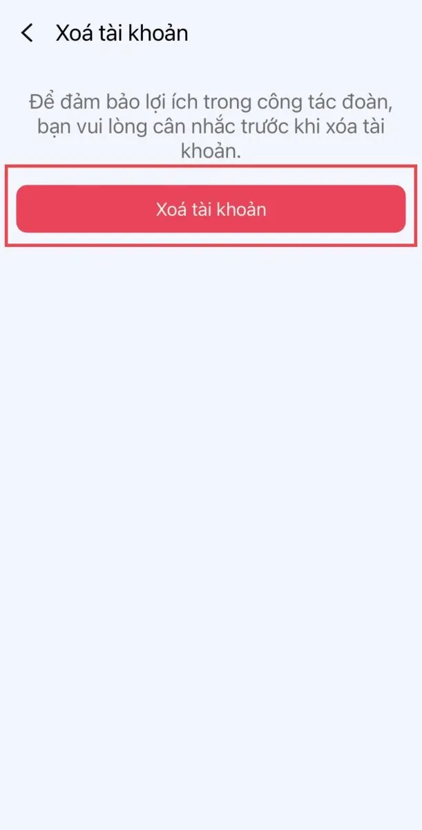 Cách xóa tài khoản trên app Thanh Niên Việt Nam trong 5 bước