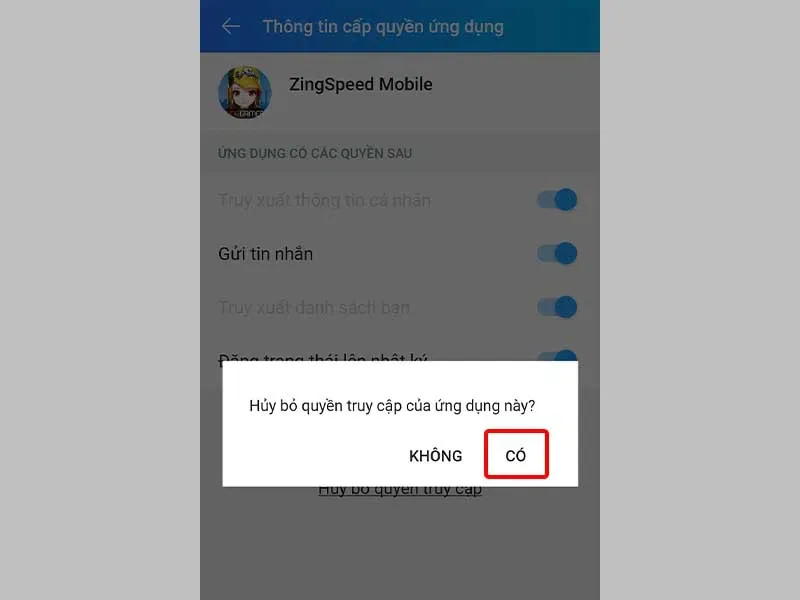 Cách xóa ứng dụng đã cấp quyền trên Zalo đơn giản và nhanh chóng