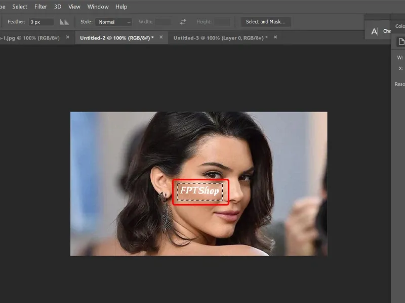 Cách xóa văn bản trên khuôn mặt trong Photoshop