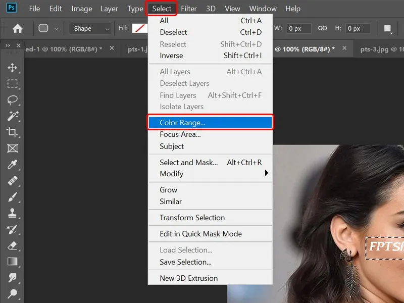 Cách xóa văn bản trên khuôn mặt trong Photoshop