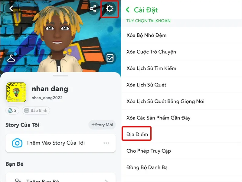 Cách xóa vị trí mà bạn đã lui tới trên Snapchat cực đơn giản