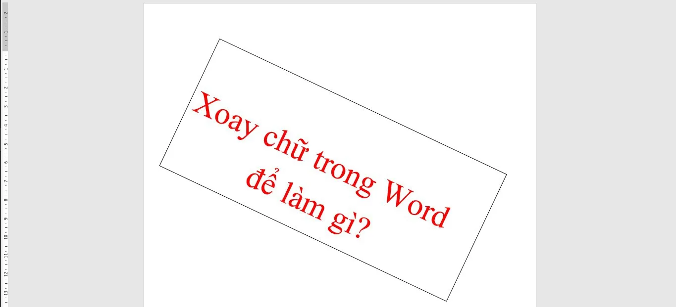 Cách xoay chữ trong Word cực nhanh chóng, thuận tiện, bất cứ ai cũng làm được