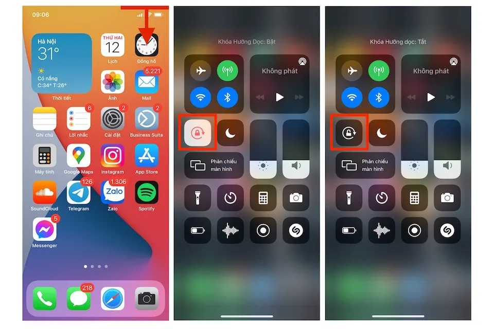 Cách xoay màn hình tự động trên iPhone cực dễ