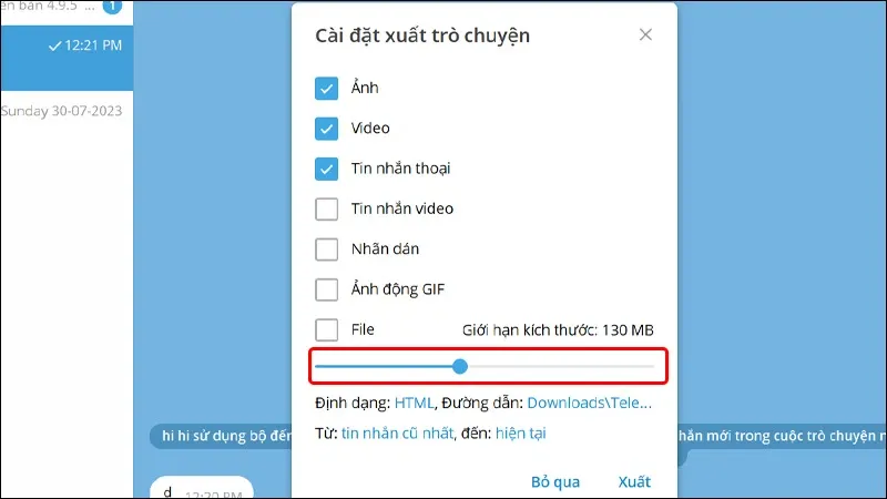 Cách xuất lịch sử trò chuyện trên Telegram vô cùng nhanh chóng