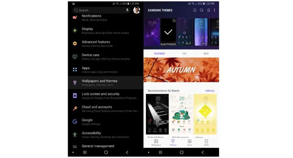 Cài đặt chủ đề Samsung Experience 10 trên Galaxy S8 và S9