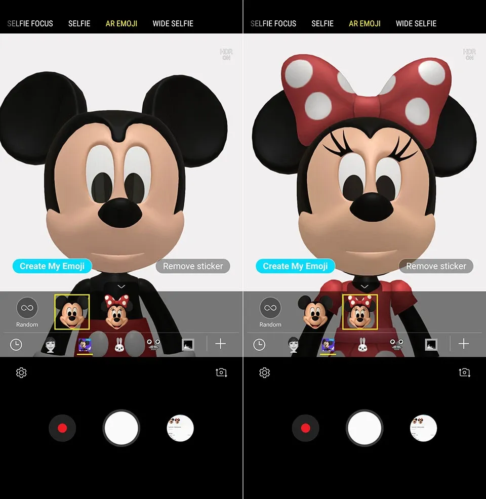 Cài đặt Mickey Mouse và Minnie Mouse AR Emoji trên Galaxy S9