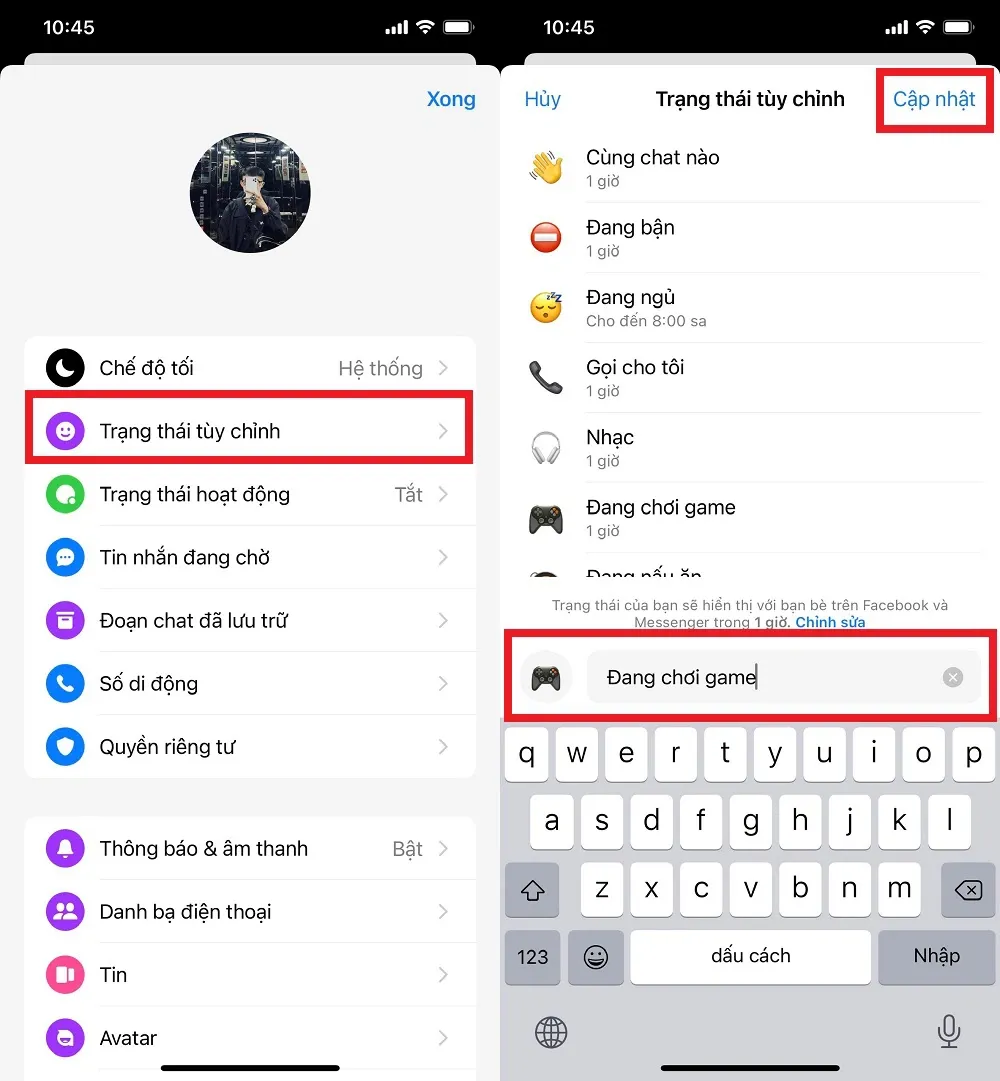 Cập nhật trend mới: Cách cập nhật trạng thái tùy chỉnh trên Facebook và Messenger cực độc đáo