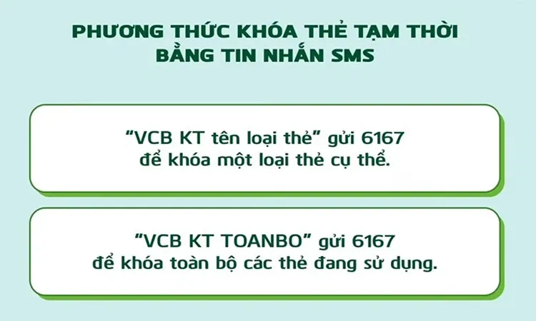 Chi tiết 6 cách khóa thẻ Vietcombank tạm thời khi không sử dụng hoặc mất thẻ