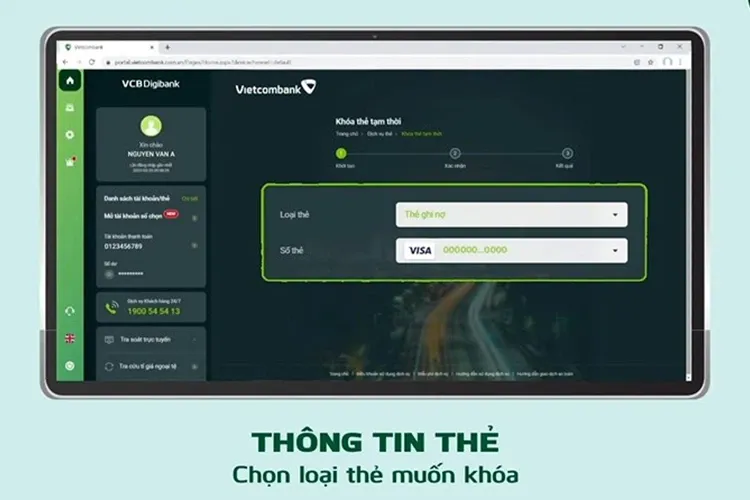 Chi tiết 6 cách khóa thẻ Vietcombank tạm thời khi không sử dụng hoặc mất thẻ