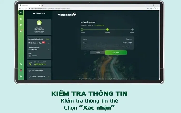 Chi tiết 6 cách khóa thẻ Vietcombank tạm thời khi không sử dụng hoặc mất thẻ