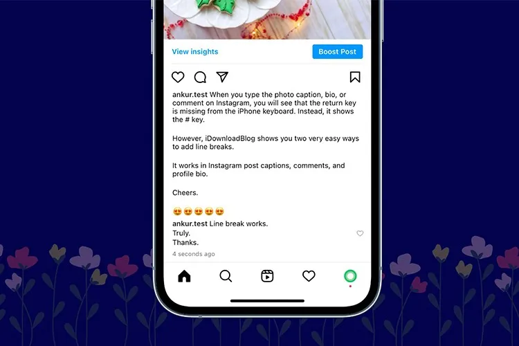 Chia sẻ 4 cách xuống dòng trên Instagram có thể bạn chưa biết