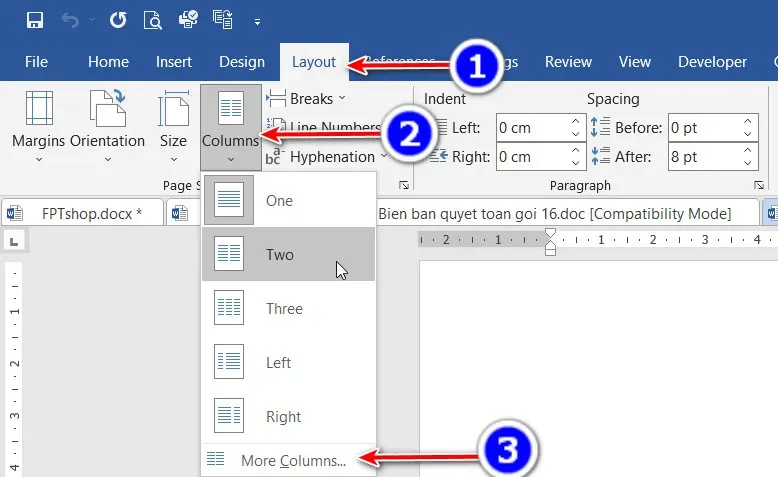 Chia sẻ bạn cách chia đôi trang Word cực nhanh