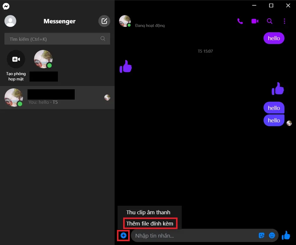 Chia sẻ bạn cách gửi file qua Messenger trên điện thoại, máy tính