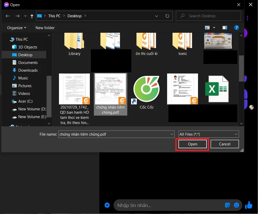 Chia sẻ bạn cách gửi file qua Messenger trên điện thoại, máy tính