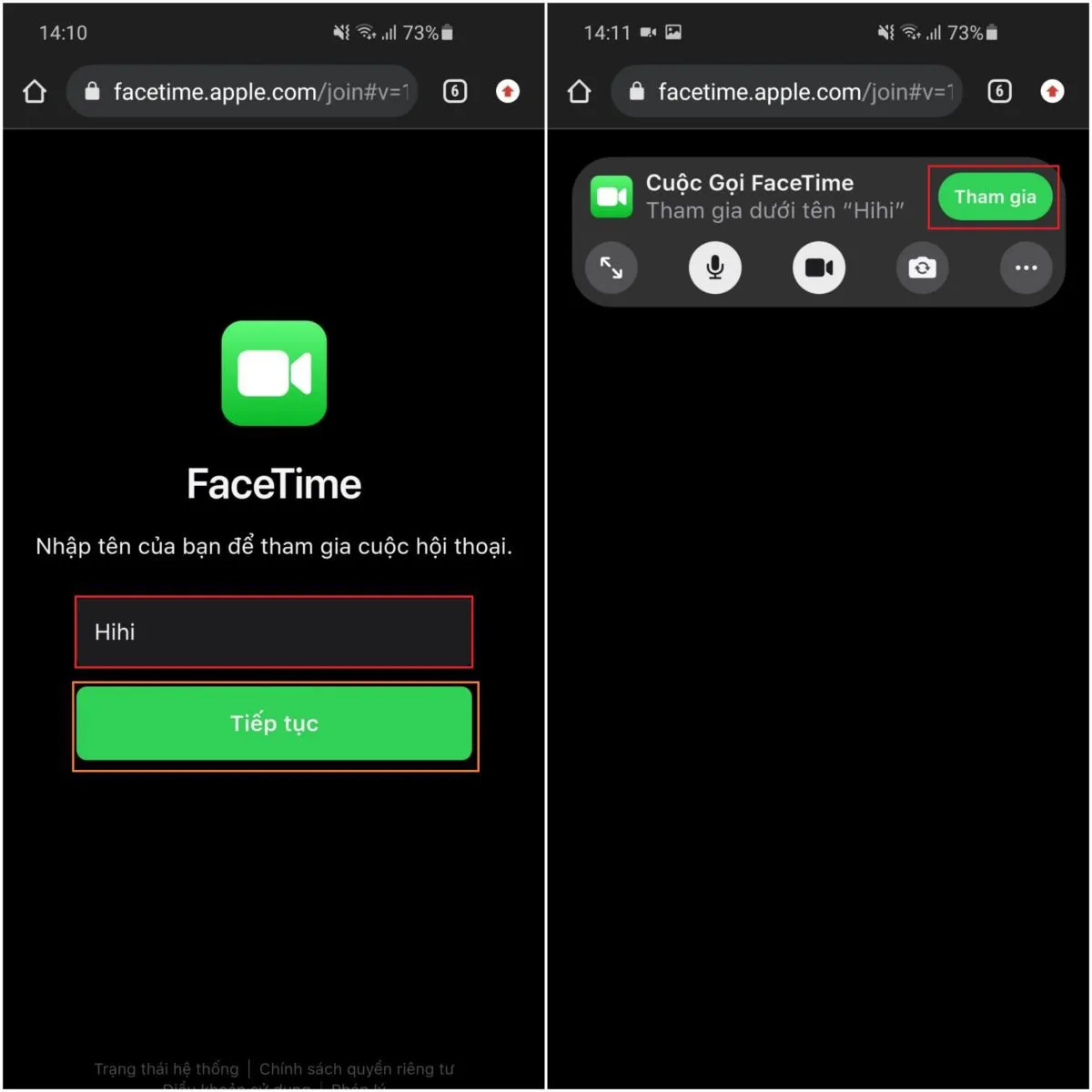 Chia sẻ bạn cách tham gia cuộc gọi FaceTime trên điện thoại Android