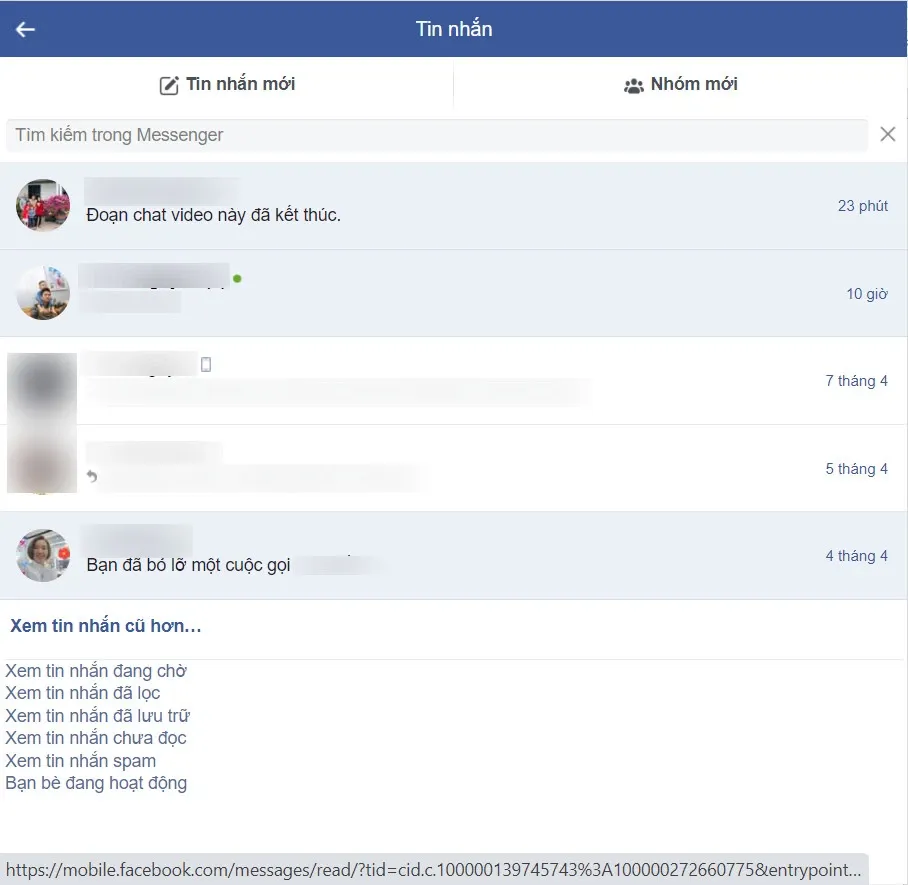 Chia sẻ bạn cách xem tin nhắn đầu tiên trên Messenger khi cần