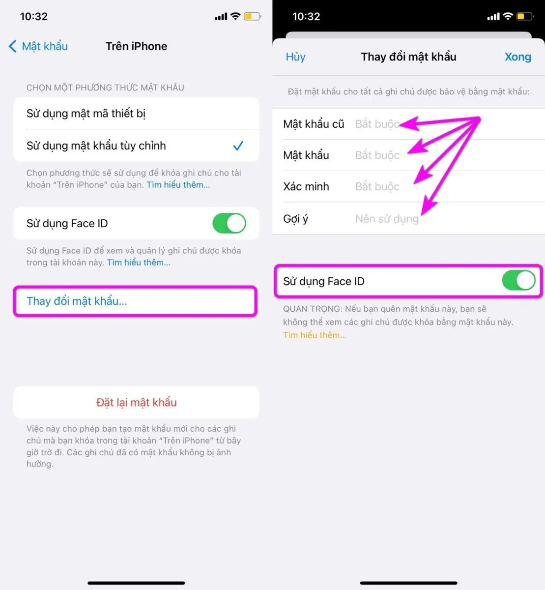 Chia sẻ cách đặt mật khẩu bảo vệ ghi chú nhạy cảm trên iPhone