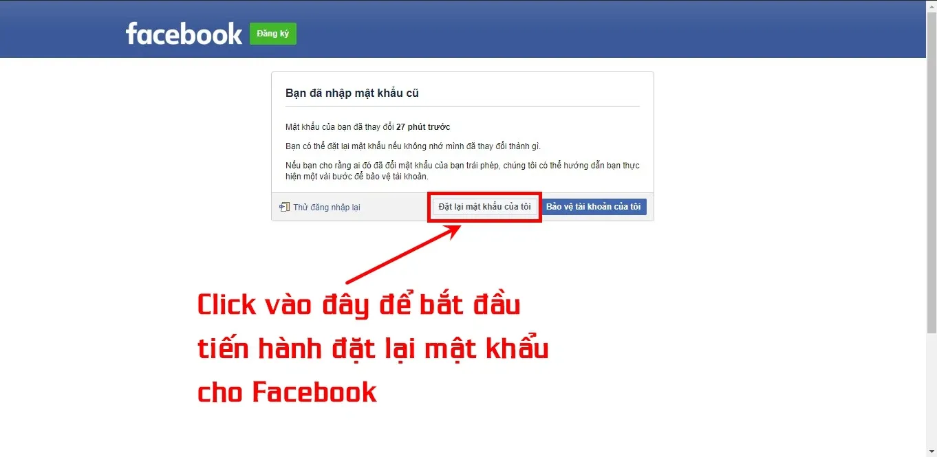 Chia sẻ cách lấy lại mật khẩu Facebook bằng mật khẩu cũ