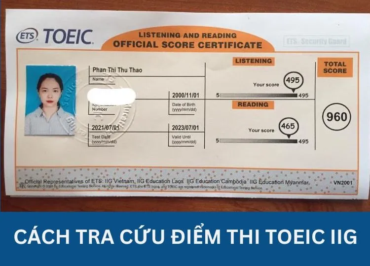 Chia sẻ cách tra cứu điểm TOEIC tại IIG cực chuẩn, thông tin mới nhất năm 2024