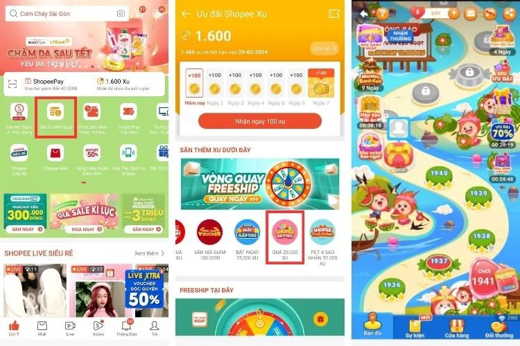 Chơi game Đập kẹo Shopee như thế nào? Hướng dẫn đổi quà trong game