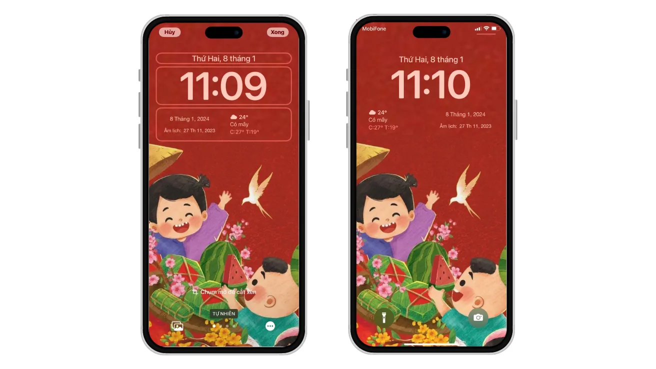 CHUẨN BỊ TẾT SANG: Mẹo xem lịch âm ngay trên màn hình khóa iPhone, iPad đơn giản, tiện lợi!