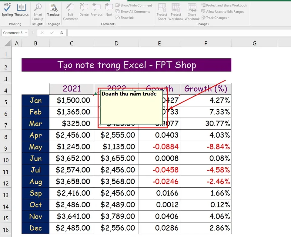 Có những cách nào tạo note nhanh trong Excel?