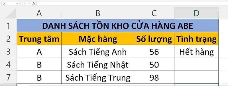 Công thức và hướng dẫn sử dụng hàm SUBTOTAL trong Excel đơn giản