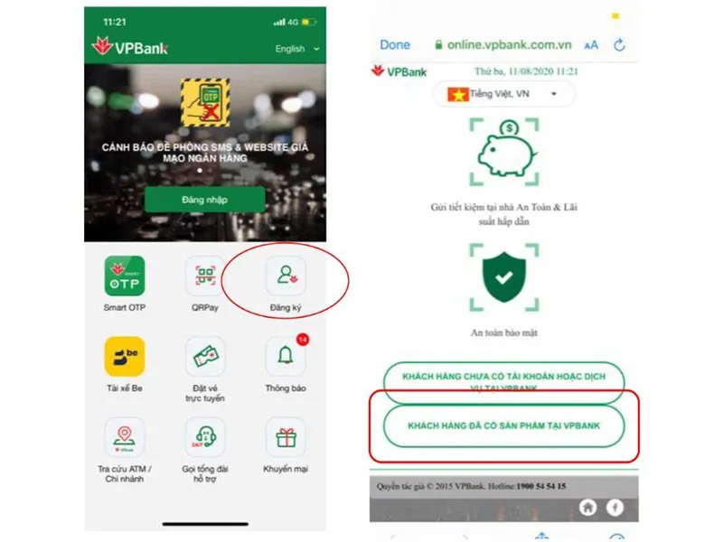 Đăng ký VPBank Internet Banking tại nhà nhanh chóng trên điện thoại, máy tính