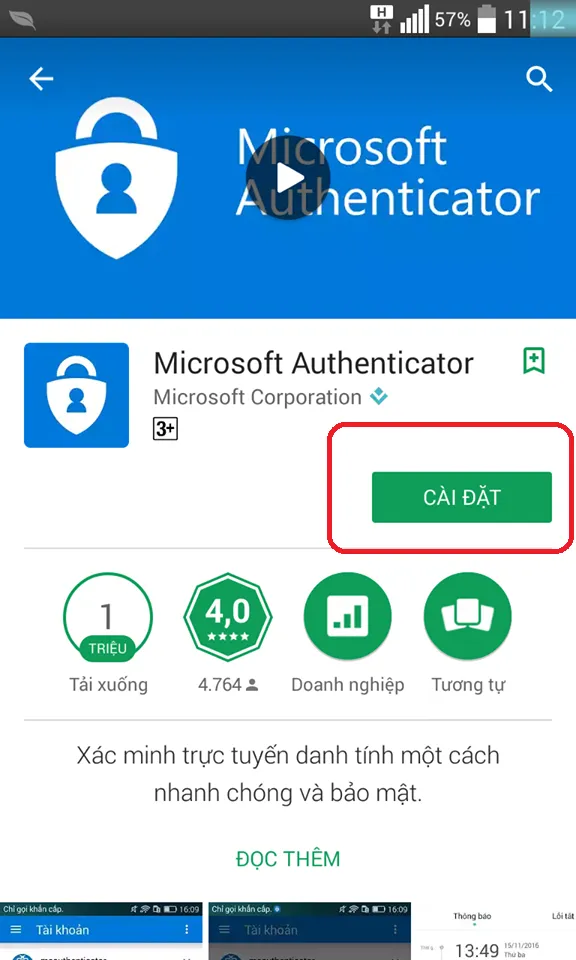 Đăng nhập Microsoft Account trên điện thoại