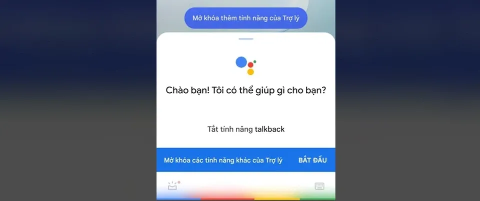 ra lệnh "Tắt tính năng TalkBack"