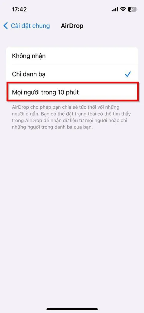 Đây là cách cài đặt chế độ chia sẻ AirDrop mới cực kỳ hay để tránh bị làm phiền khi ở nơi công cộng