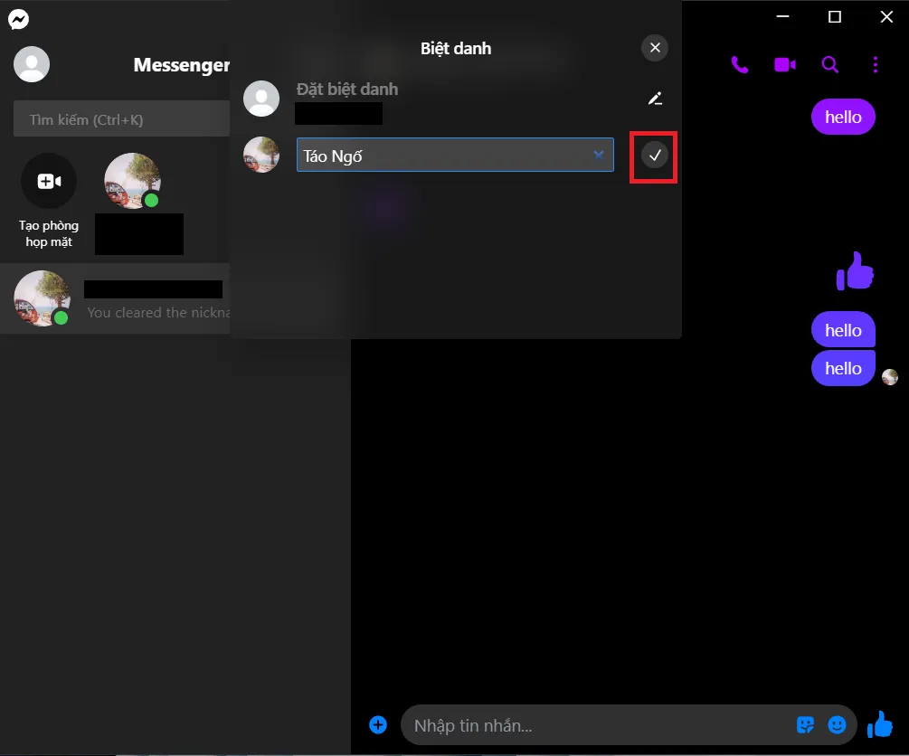 Đây là cách đặt biệt danh trên Messenger điện thoại và máy tính bạn không nên bỏ qua