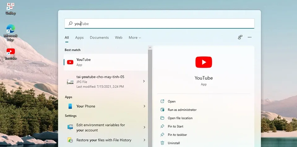 Đây là cách để tải ứng dụng YouTube về máy tính Windows 10