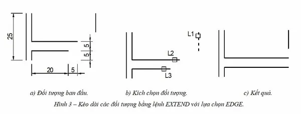 Đây là cách dùng 2 lệnh kéo dài trong CAD dễ dàng nhất 2023