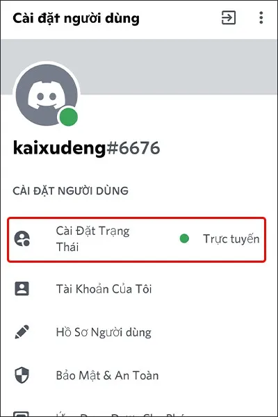 Đây là cách thay đổi trạng thái hoạt động trên Discord