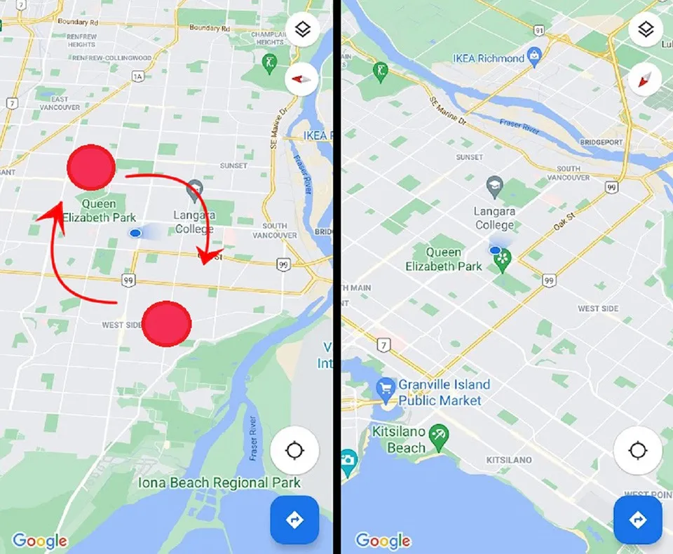 Đây là cách xoay bản đồ trên Google Maps để bạn điều hướng chính xác hơn