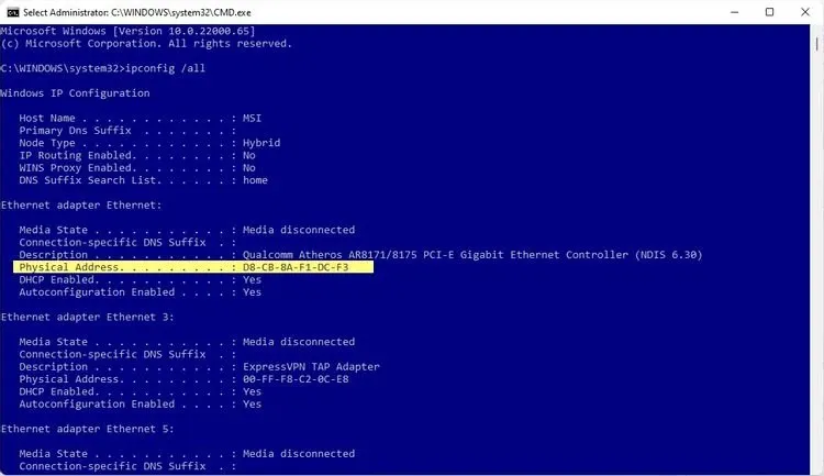 Địa chỉ MAC và Địa chỉ IP: Sự khác biệt là gì?