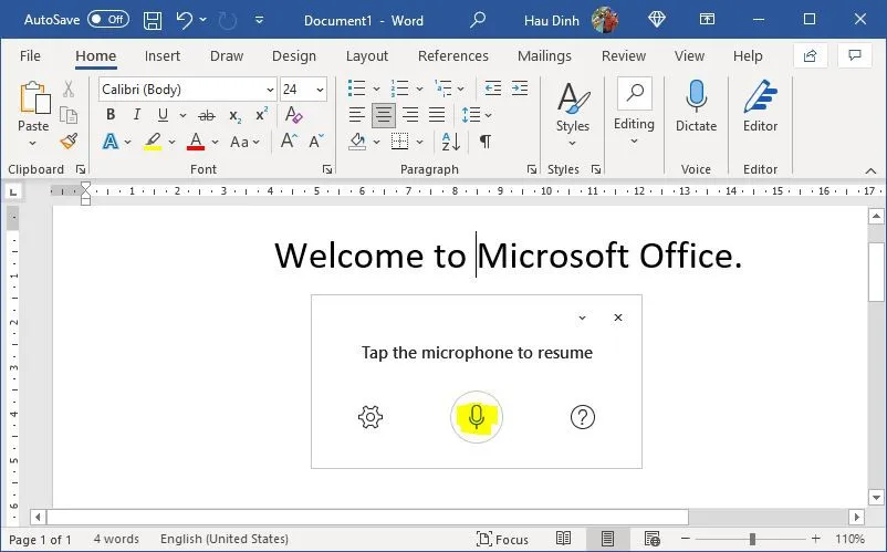 Dictation là gì? Hướng dẫn chi tiết các dùng tính năng Dictation trong Microsoft Word