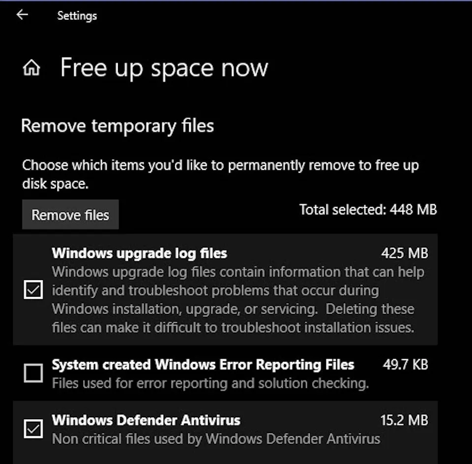 Disk Cleaning Tool: Công cụ giải phóng bộ nhớ mới trên Windows 10