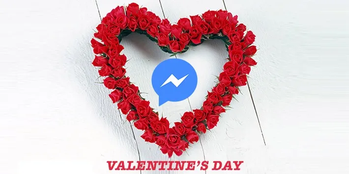 Dùng ngay nút chụp ảnh Valentine trên Facebook Messenger để gửi cho “nửa kia” của mình